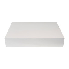 Инструменти и кутии - Картонена бяла кутия за сладки 44x33х7.5 см