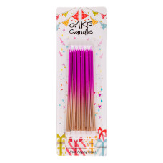 Аксесоари за украса - Комплект свещи - многоцветни преливащи #02
