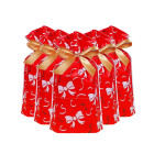 Декоративни торбички с панделка OEM - Коледни панделки - 5 бр.