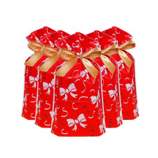 Аксесоари за украса - Декоративни торбички с панделка OEM - Коледни панделки - 5 бр.