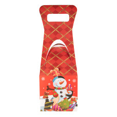 Аксесоари за украса - Декоративна кутия с висока дръжка - Коледа #02