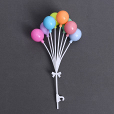 Аксесоари за украса - Топър за торти - пластмасови цветни балони
