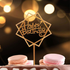 Аксесоари за украса - Топър за торти - Честит рожден ден #10