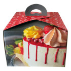 Кутия за торта микровелпапе цветна - 31X31X21 см