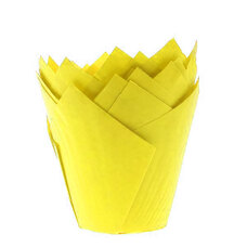 Форми за мъфини тип Лале - жълти 25 бр.