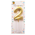 Декоративна свещ - златна 7 см No. 2