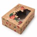 Коледна кутия с прозорец „Весели елфи“ – 22 × 15 × 7 см