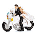 Декоративнa фигурa - младоженци на мотор
