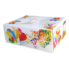 Кутия за торта цветна - 30X40X15 см