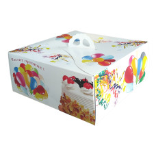 Кутия за торта цветна - 30X30X13 см