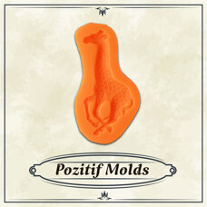 Силиконов калъп Pozitif – Грациозно жирафче, 4,5 × 9 см