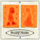 Силиконов калъп Pozitif – 3D йоркширски териер, 2 части, 7 × 10 см
