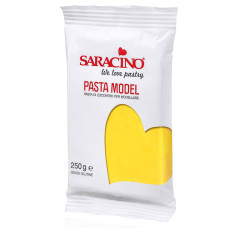 Фондани и марципани - Захарно тесто за финна декорация Caracino - жълто 0.250 кг