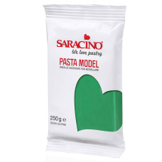 Фондани и марципани - Захарно тесто за финна декорация Caracino - зелено 0.250 кг