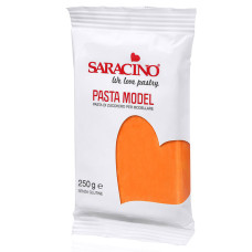 Фондани и марципани - Захарно тесто за финна декорация Caracino - оранжево 0.250 кг