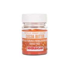 Оцветители и есенции - Оцветено какаово масло SekerSugar - Metallic Orange 30 гр