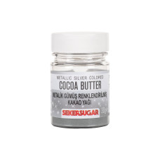 Оцветители и есенции - Оцветено какаово масло SekerSugar - Metallic Silver 30 гр