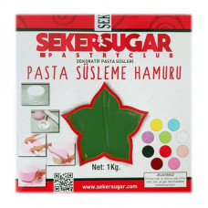 Фондани и марципани - Захарно тесто SekerSugar - тъмно зелено 1 кг