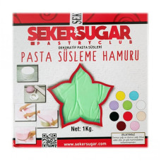 Фондани и марципани - Захарно тесто SekerSugar - светло зелено 1 kg