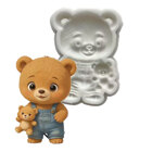 Силиконова форма Shapemart – мече с играчка