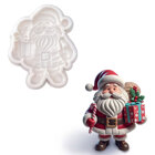 Силиконова форма Shapemart – Дядо Коледа с подарък и бастунче