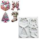 Силиконова форма Shapemart – подарък, панделка, елха и чорап