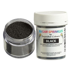 Аксесоари за украса - Захарни кристали Sugarflair - BLACK 40 гр.
