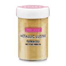 Оцветители и есенции - Прахов оцветител металик EdibleArt - Platinium Gold 10 мл