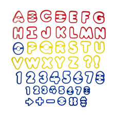 Резци на форми - Комплект от 50 резци - цифри и букви