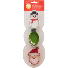 Резци на форми - Комплект резци - Дядо Коледа, крушка, снежен човек